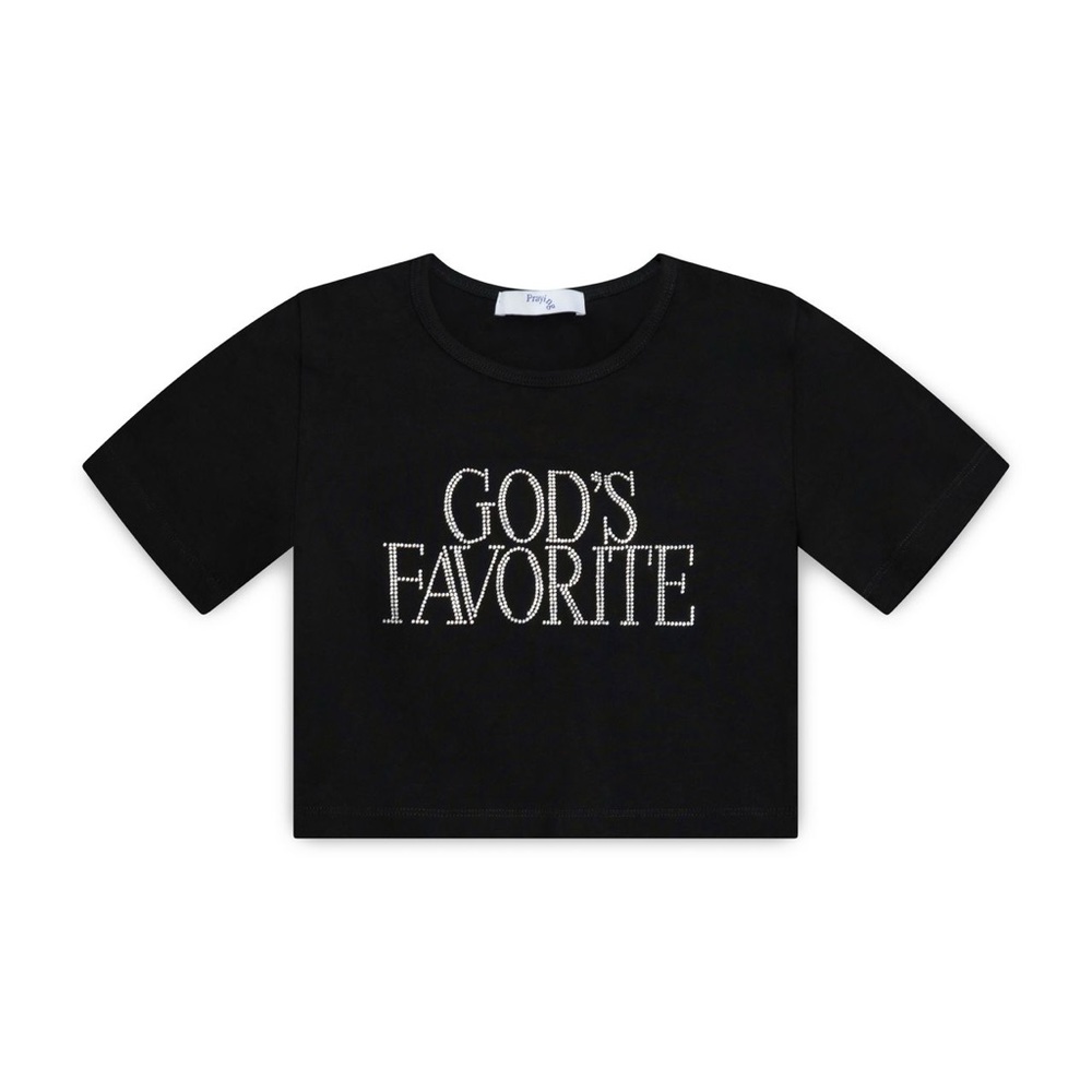 Praying God’s Favorite Cropped Shirt